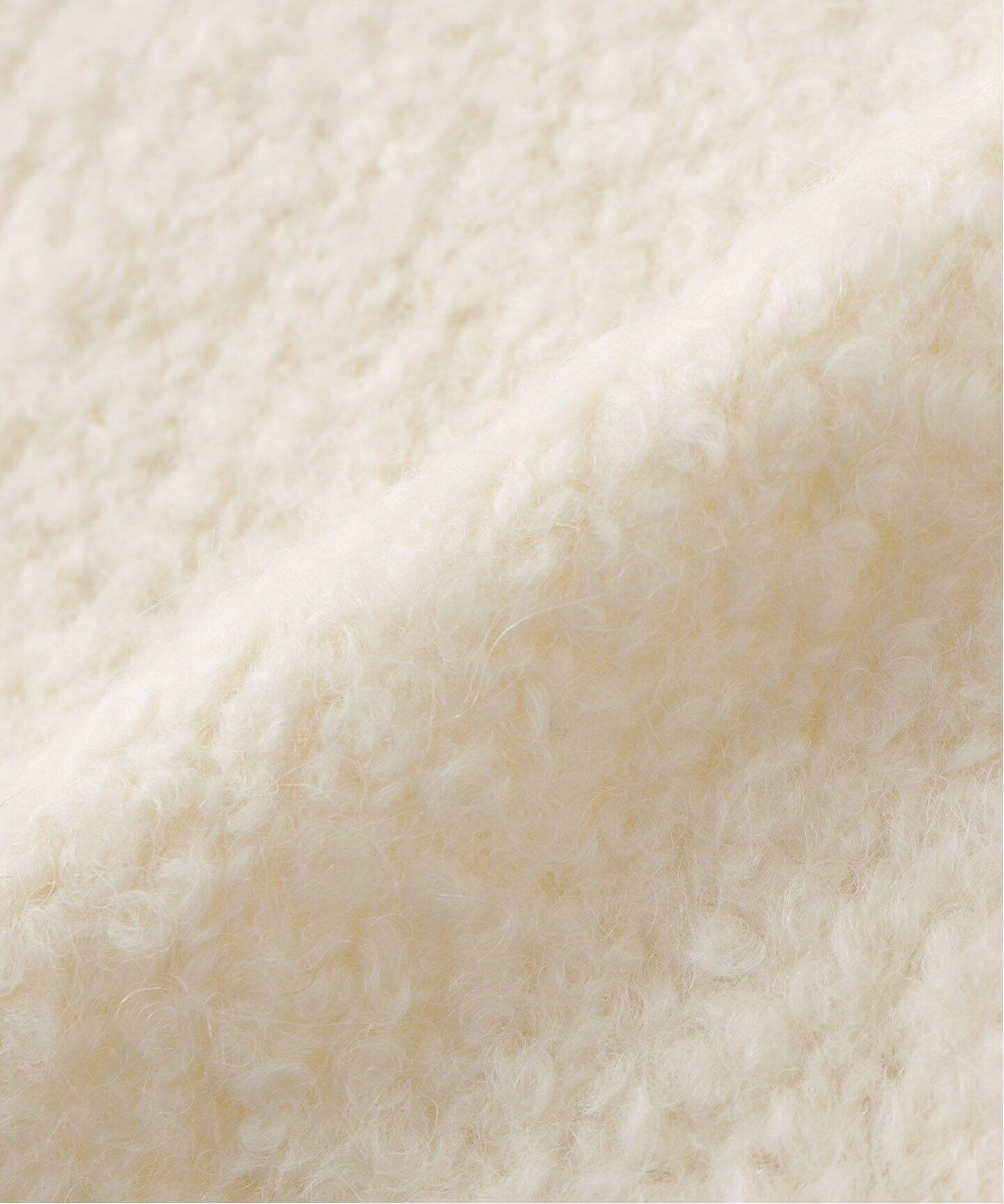 LA BOUCLE (ラブークル) ALPAFUR PILE JQ V/N ニット（ニット