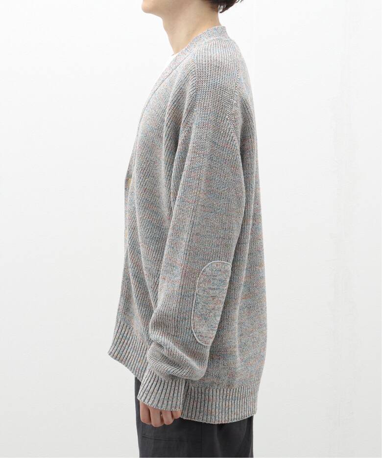 LA BOUCLE (ラブークル) シルクリネン Space Dyed カーディガン 