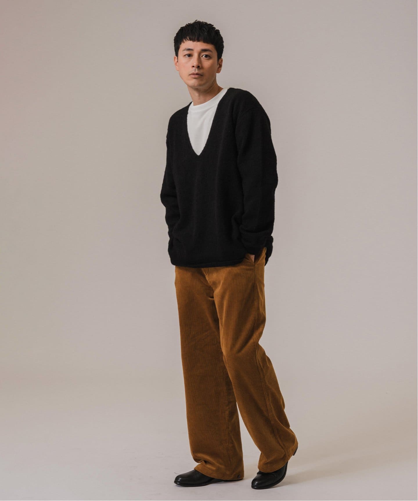 ETS.MATERIAUX (マテリオ) PERU ALPACA MIX V/N ニット（ニット