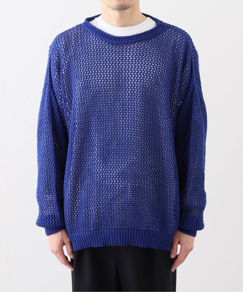 s.k. manor hill(エスケーマノアヒル) Open Knit Sweater（ニット 