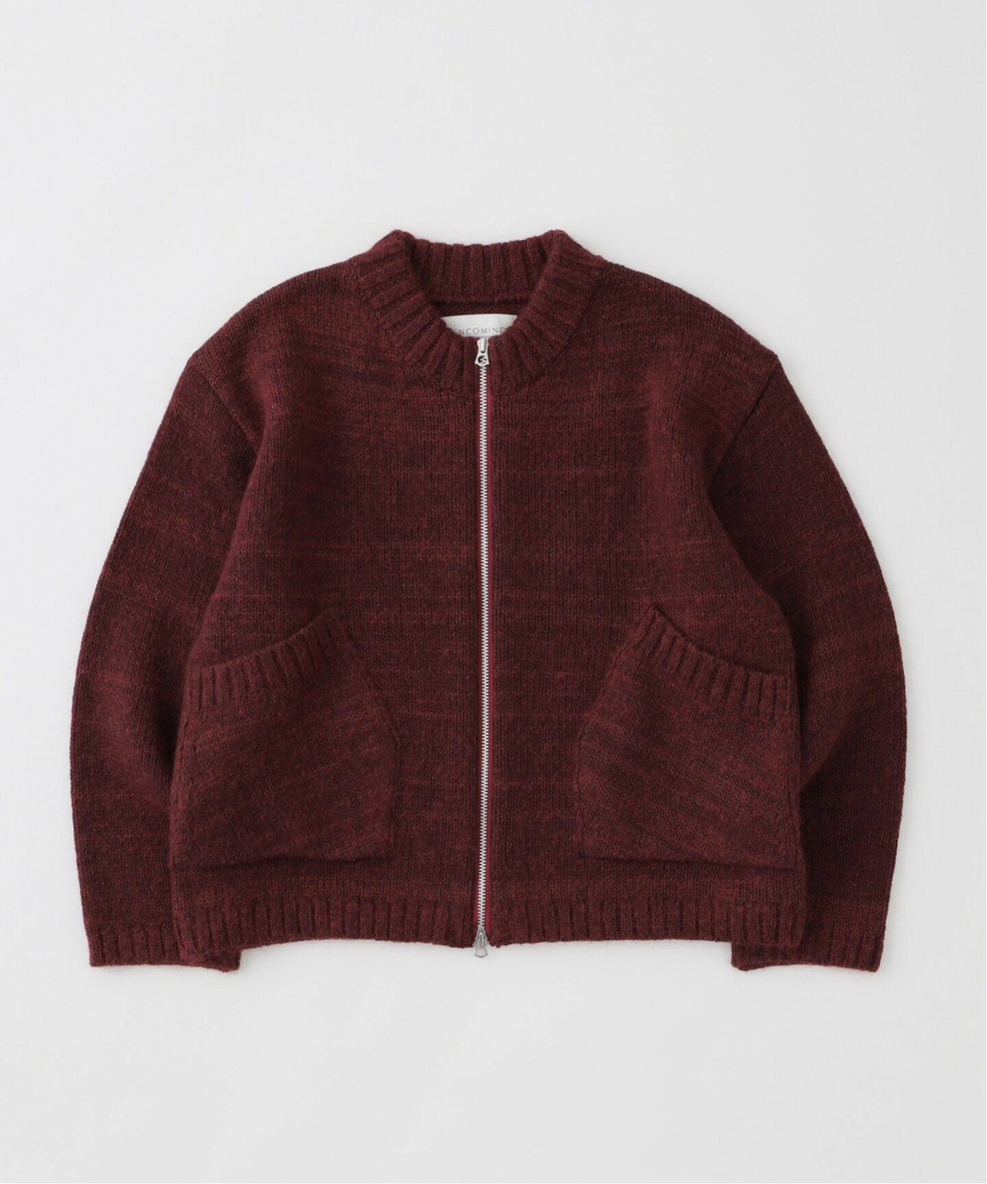 ENCOMING(インカミング) KNITTED TWO POCKET BLOUSON（ニット 