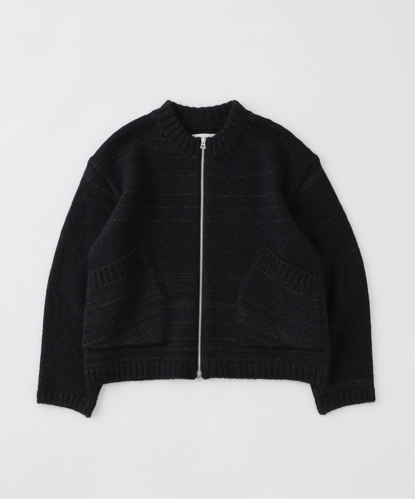 ENCOMING(インカミング) KNITTED TWO POCKET BLOUSON（ニット 