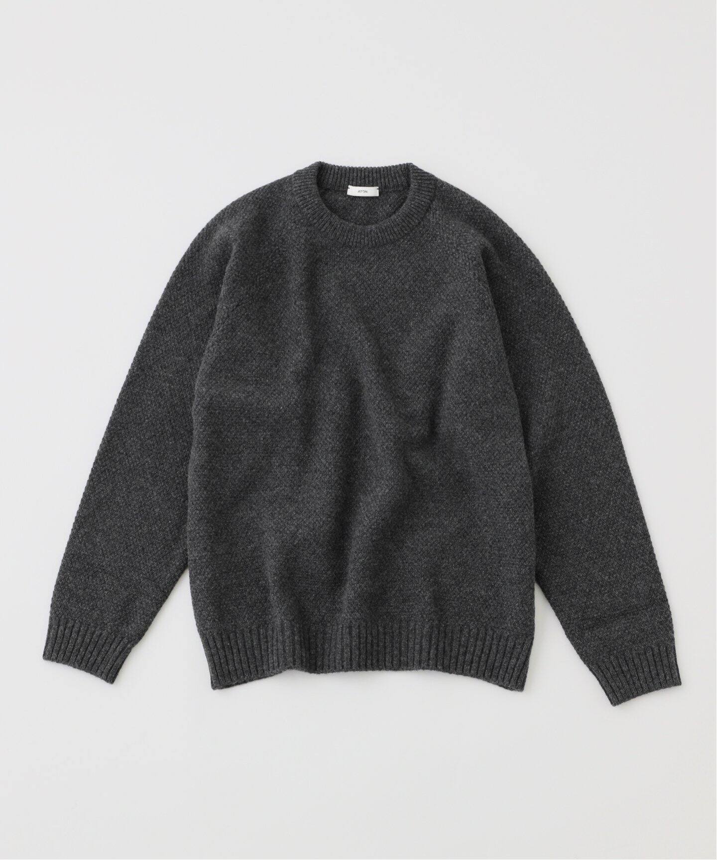 ATON(エイトン) LAMBS WOOL CREWNECK SWEATER KRAGCW0402（ニット 