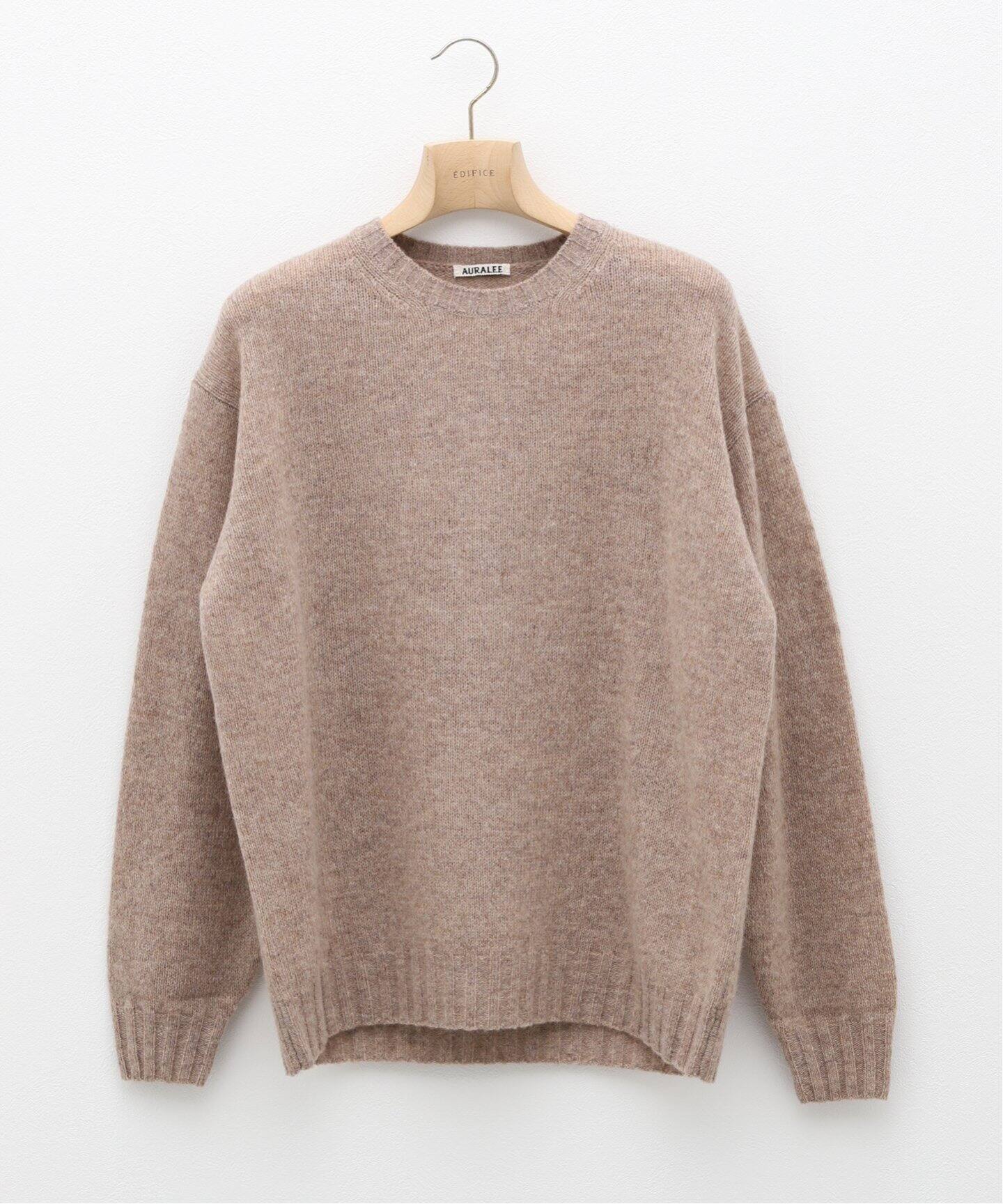AURALEE オーラリー A23AP02SC SHETLAND WOOL CASHMERE KNIT 4  