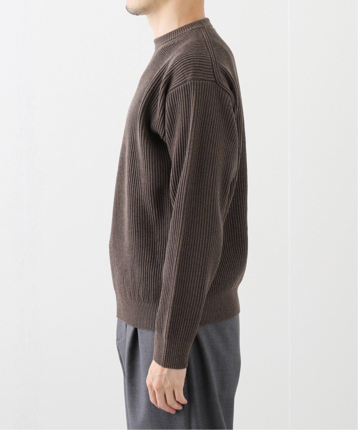 AURALEE SUPER FINE WOOL RIB KNIT P/O A24AP02RK（ニット／セーター 