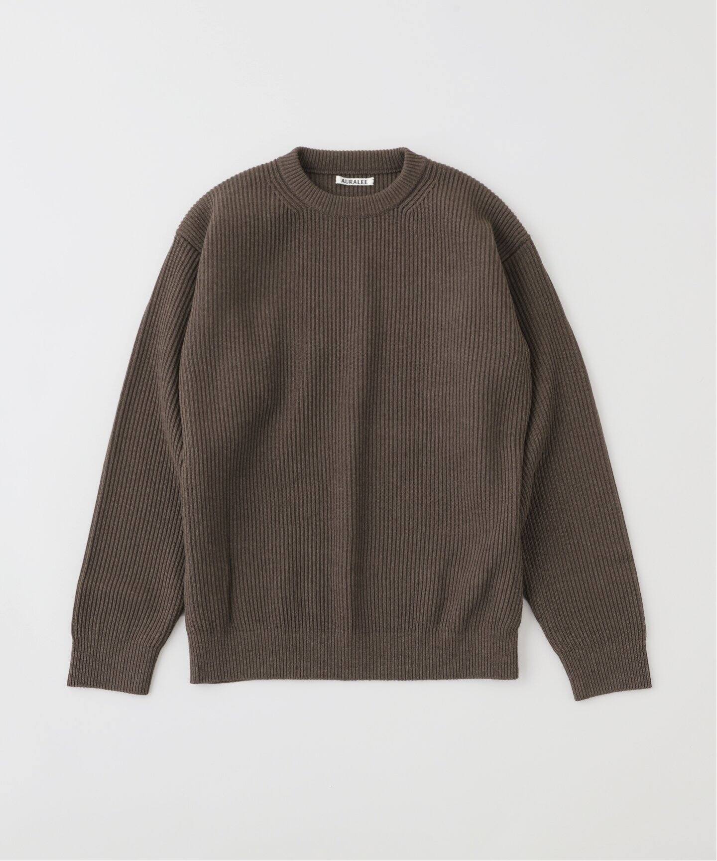 AURALEE SUPER FINE WOOL RIB KNIT P/O A24AP02RK（ニット／セーター  
