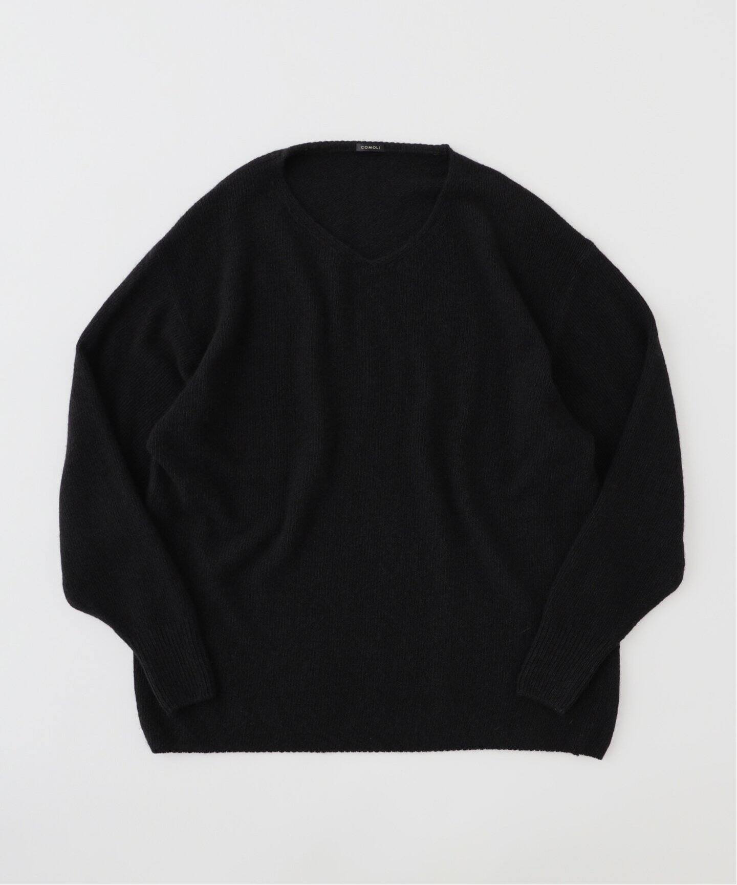 COMOLI(コモリ) カシミヤセイヒンゾメ Vネックニット A03-06003 