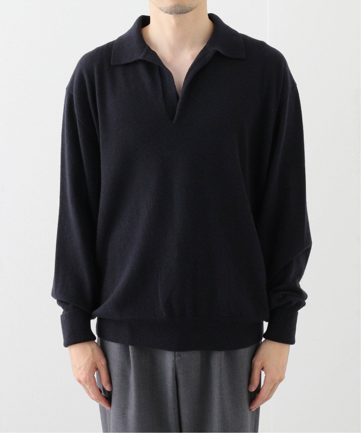 COMOLI(コモリ) カシミヤ スキッパーニット A03-06011（ニット 