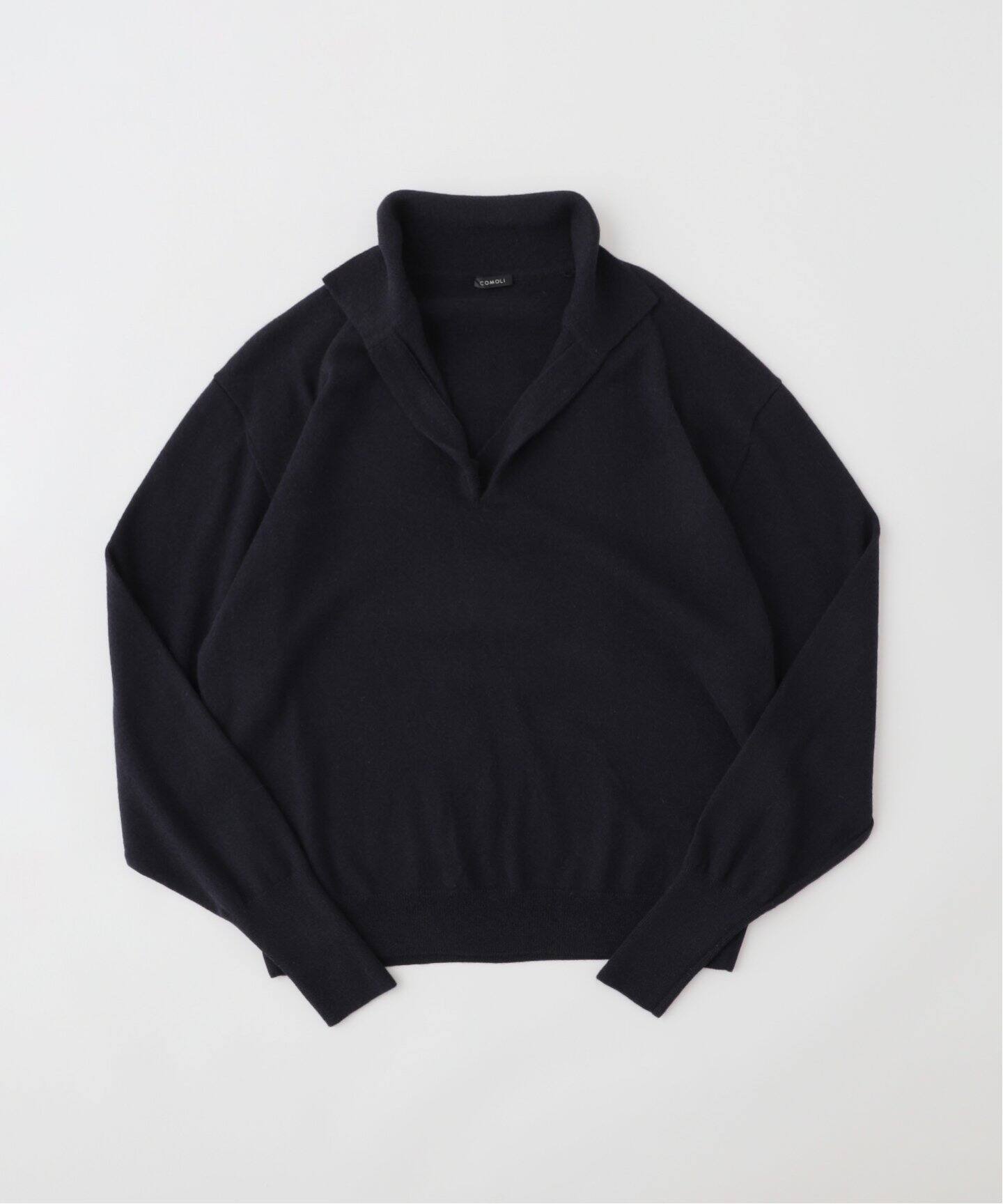 COMOLI(コモリ) カシミヤ スキッパーニット A03-06011（ニット 
