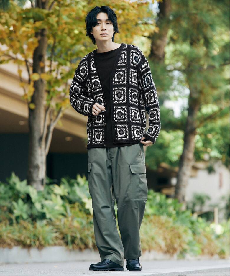 クロシェニット カーディガン / crochet knit（カーディガン）｜417 