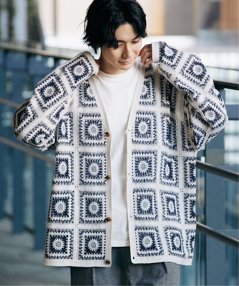 クロシェニット カーディガン / crochet knit（カーディガン）｜417 