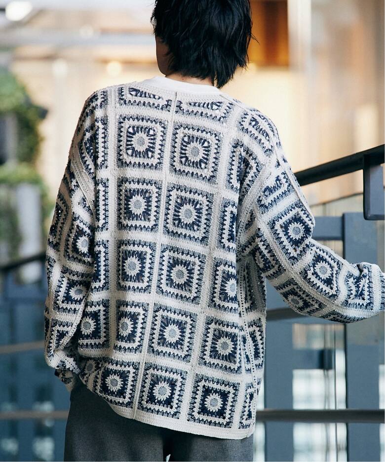 クロシェニット カーディガン / crochet knit（カーディガン）｜417 
