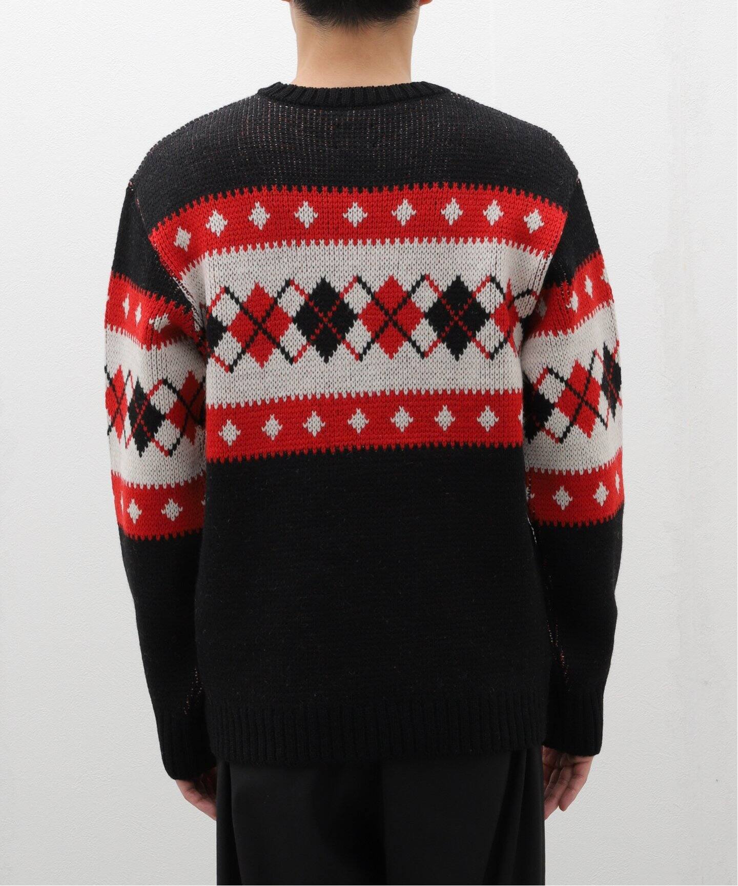 NEEDLES / ニードルズ Crew Neck Sweater - Argyle（ニット／セーター 