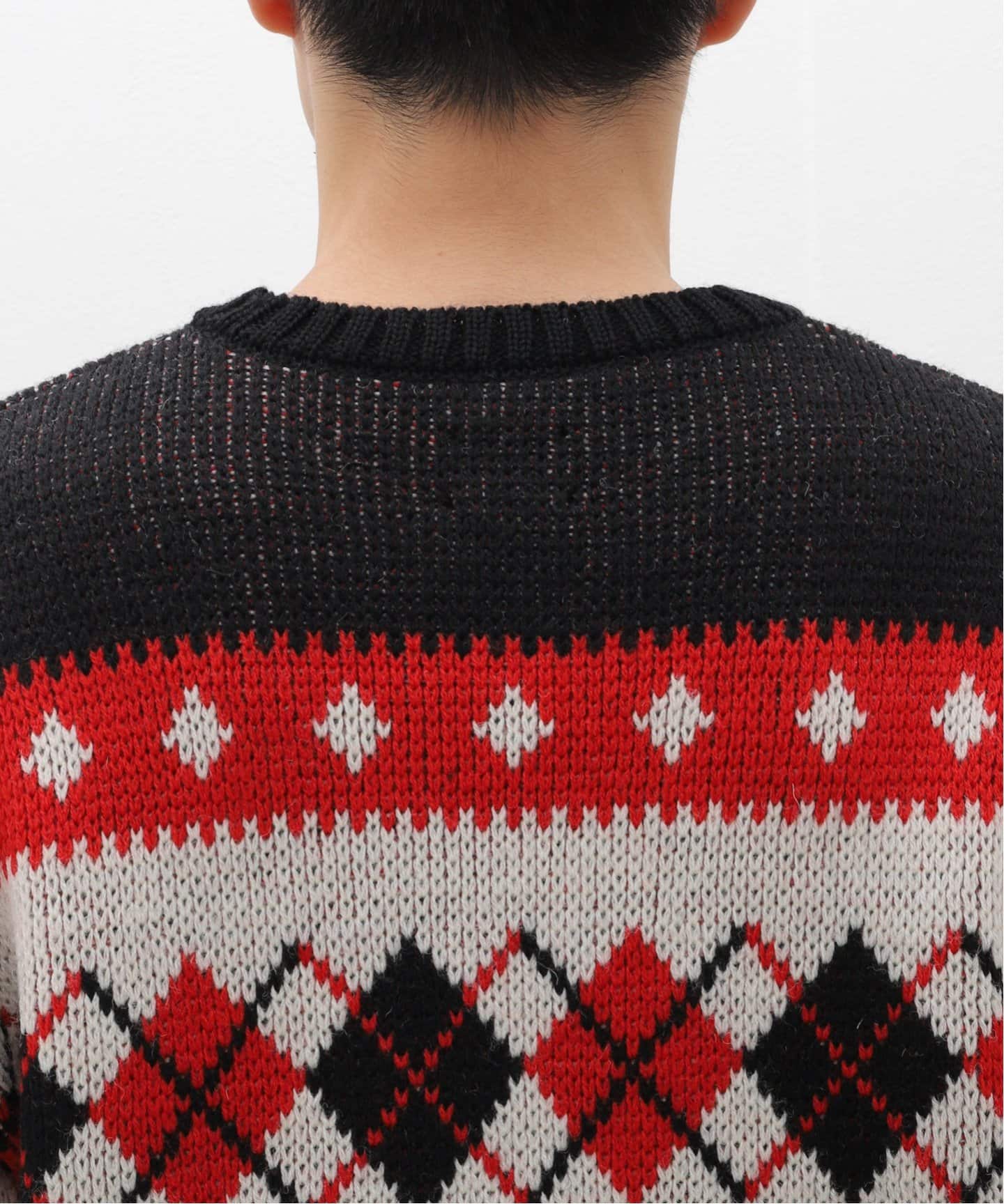 NEEDLES / ニードルズ Crew Neck Sweater - Argyle（ニット／セーター