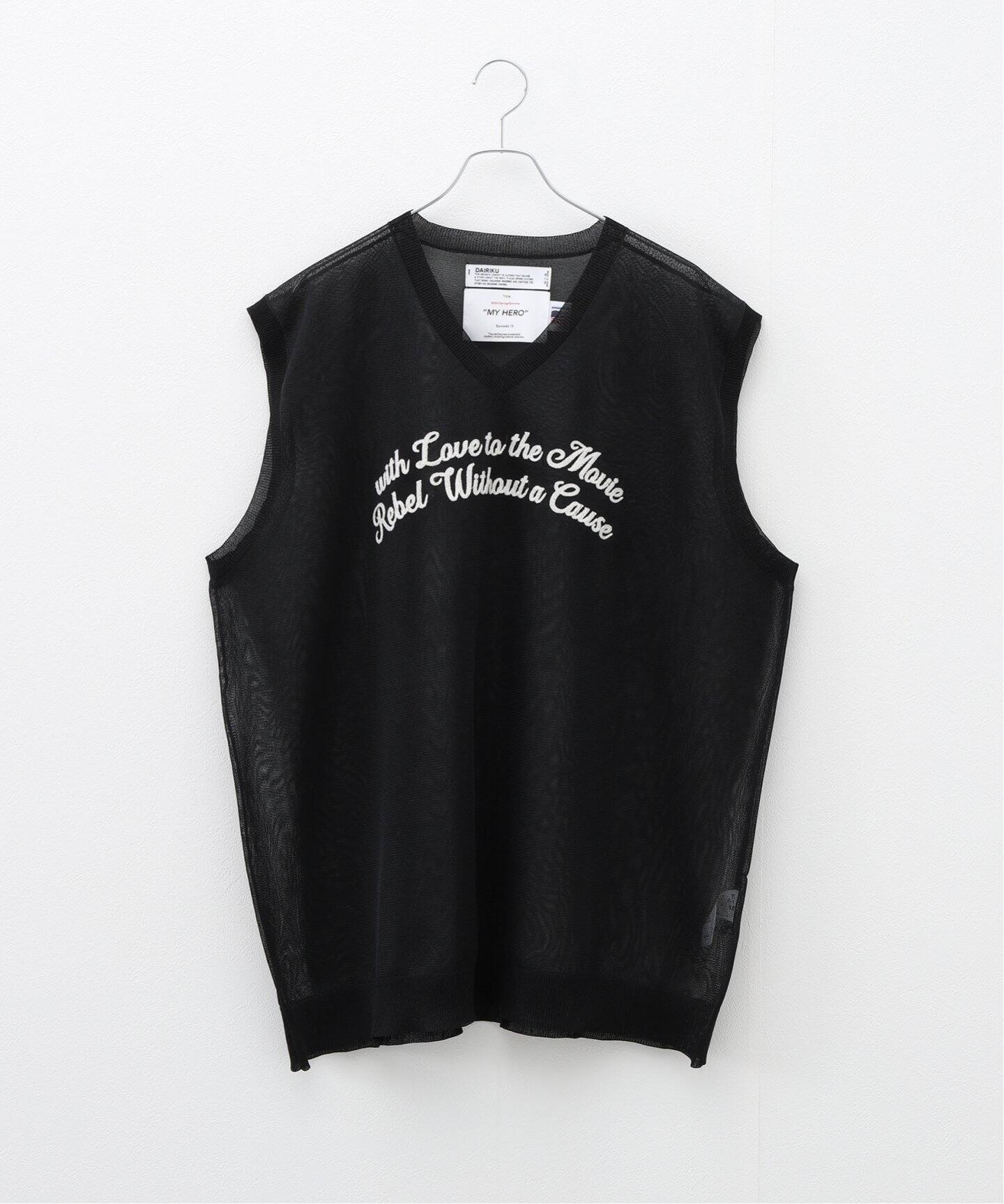 DAIRIKU / ダイリク Letter Skeleton Knit Vest K-2（ニット／セーター 