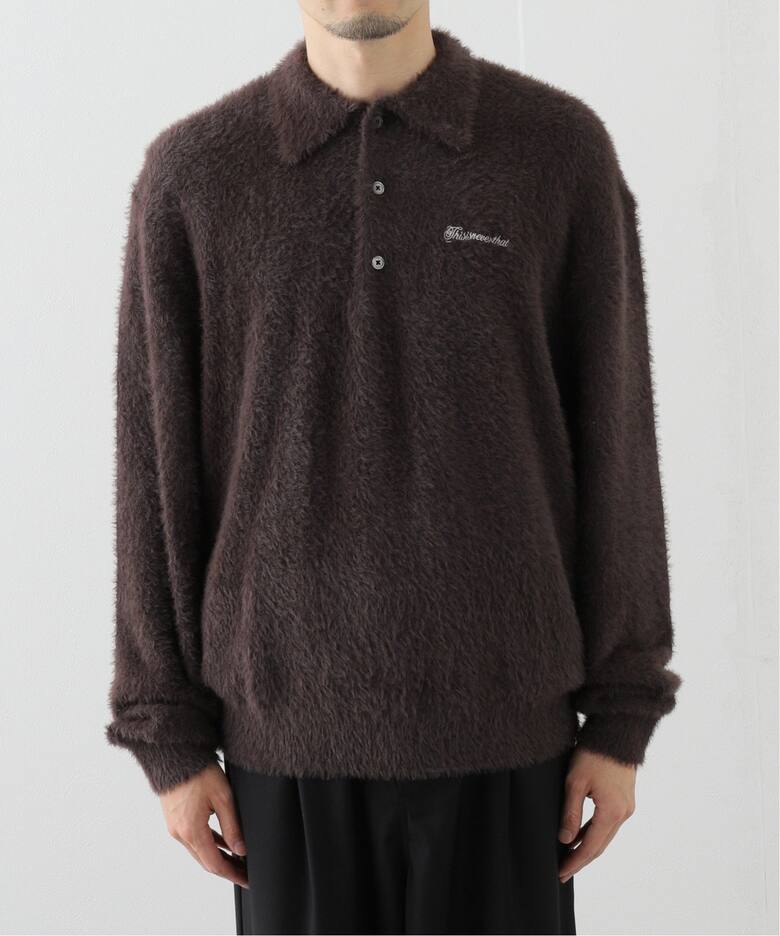thisisneverthat / ディスイズネバーザット】SCT-LOGO SHAGGY KNIT 