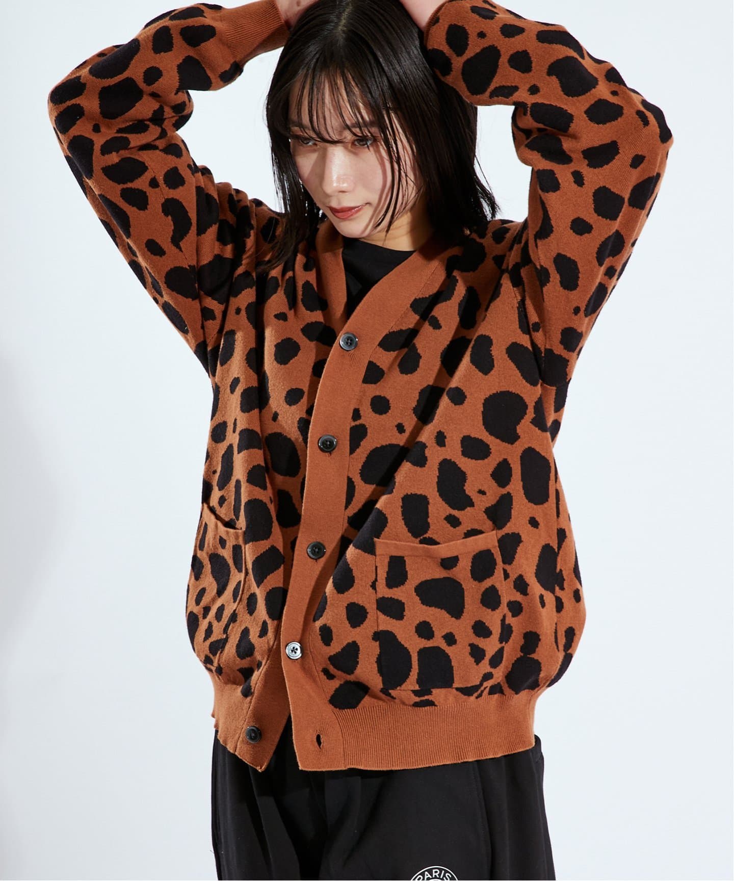 CELINE エディ期 レオパード柄 カーディガン CELINE エディ期 レオパード柄 カーディガン メンズ