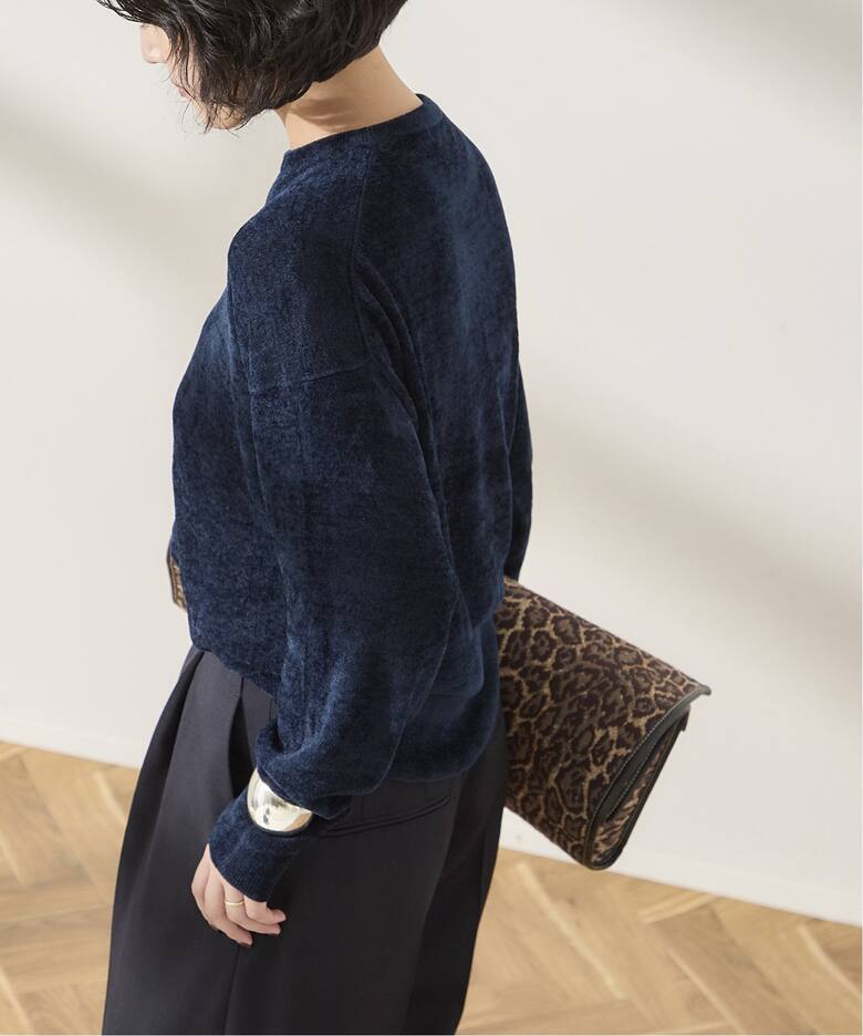 ベロアタッチ プルオーバー（ニット／セーター）｜JOURNAL STANDARD L  