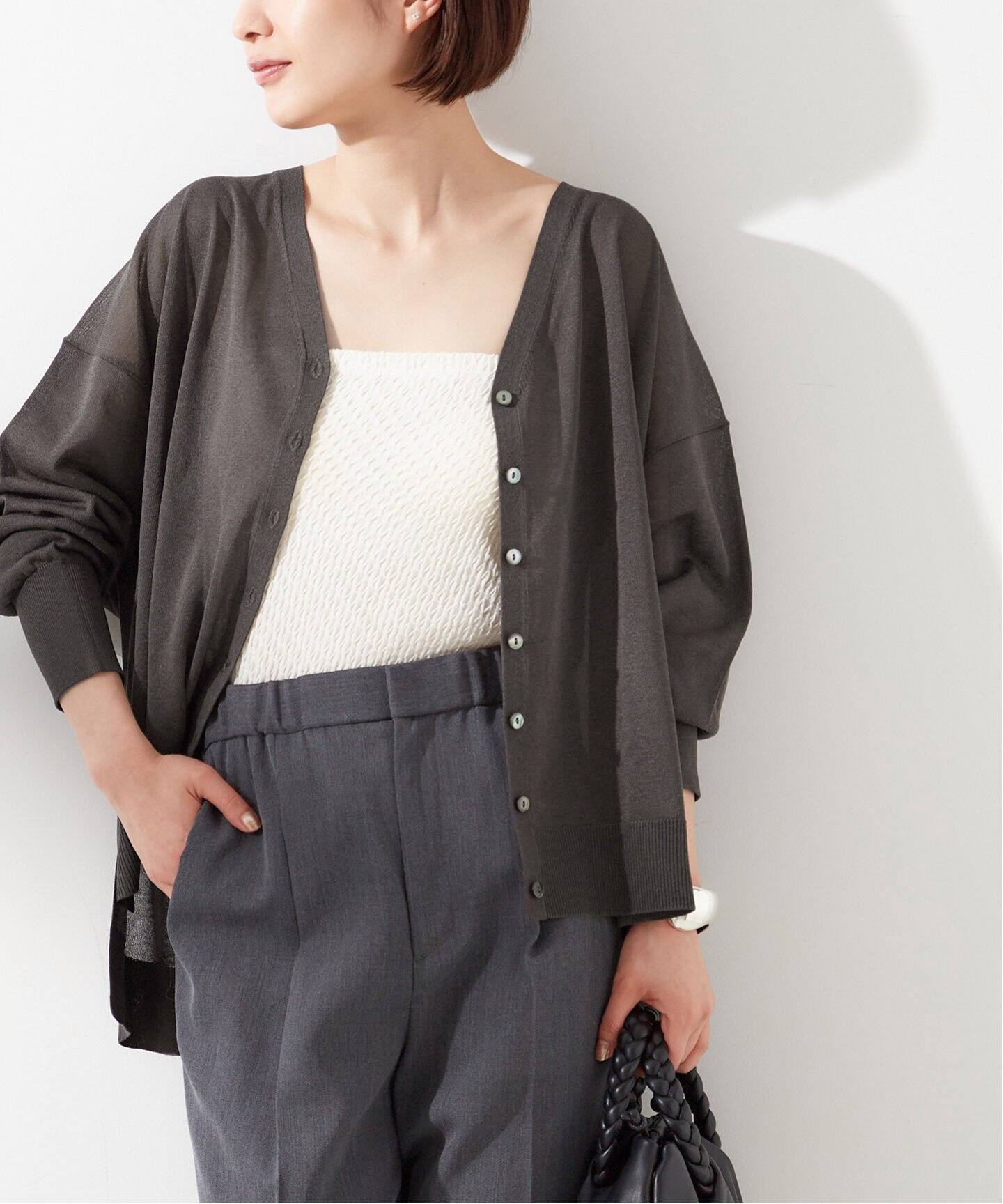 シアーVネックカーディガン（カーディガン）｜JOURNAL STANDARD L  