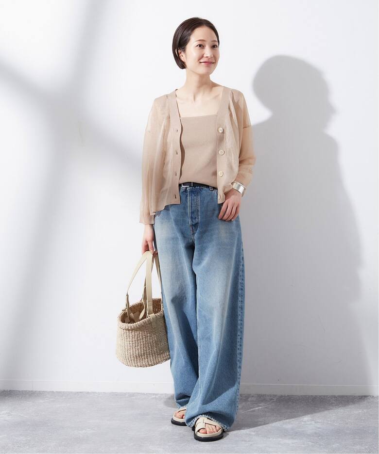 ラメニットVカーディガン（カーディガン）｜JOURNAL STANDARD L 