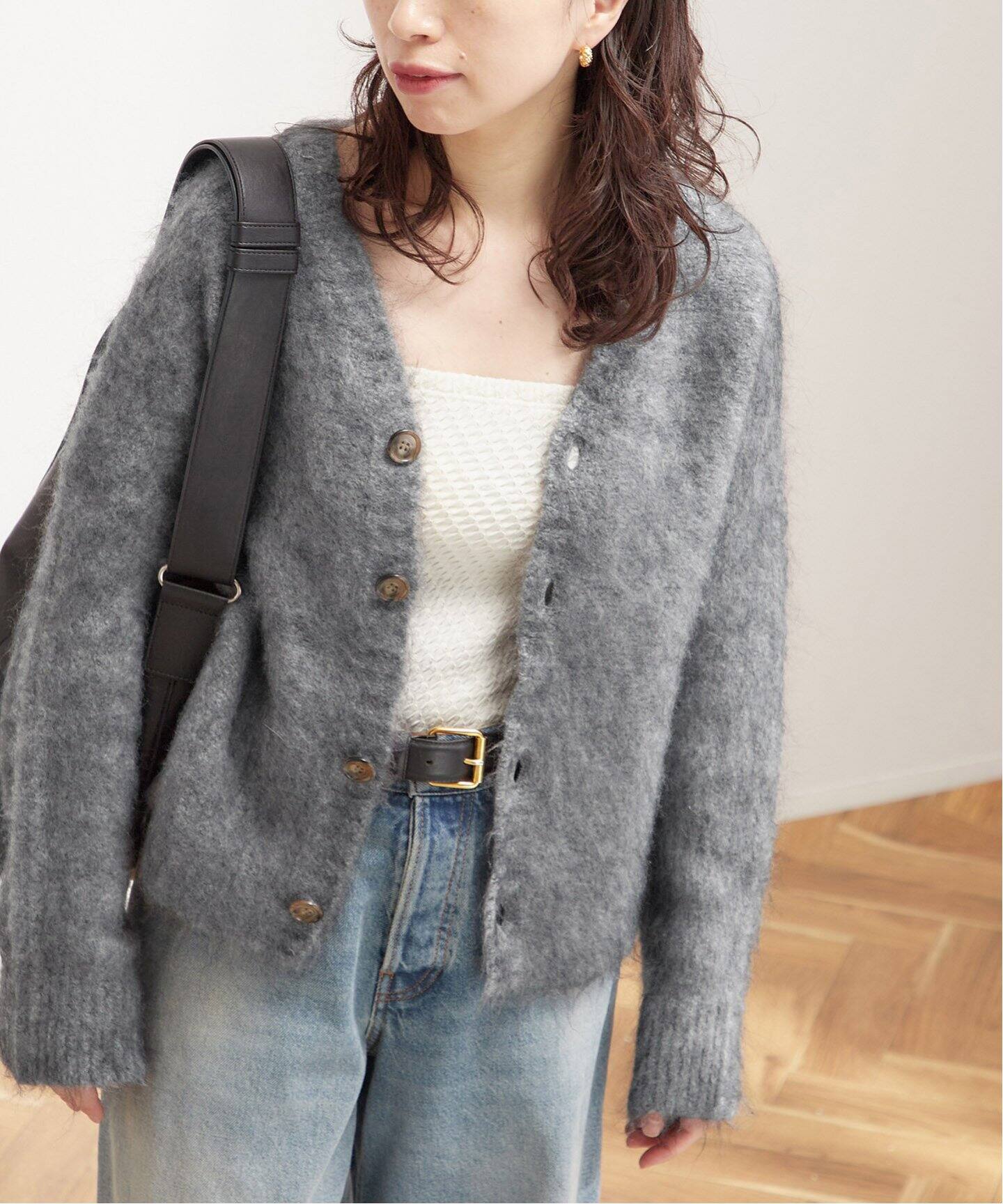 2WAY モヘヤ混カーディガン（カーディガン）｜JOURNAL STANDARD L  