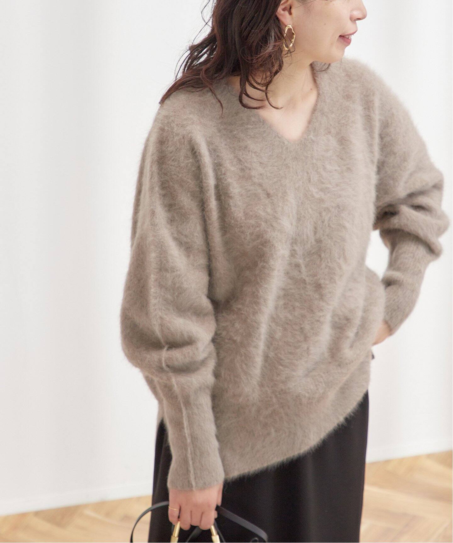 FOX CASHMERE Vネックプルオーバー（ニット／セーター）｜JOURNAL 