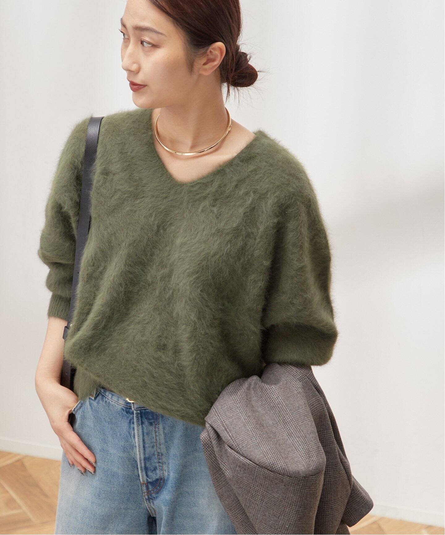 FOX CASHMERE Vネックプルオーバー（ニット／セーター）｜JOURNAL 