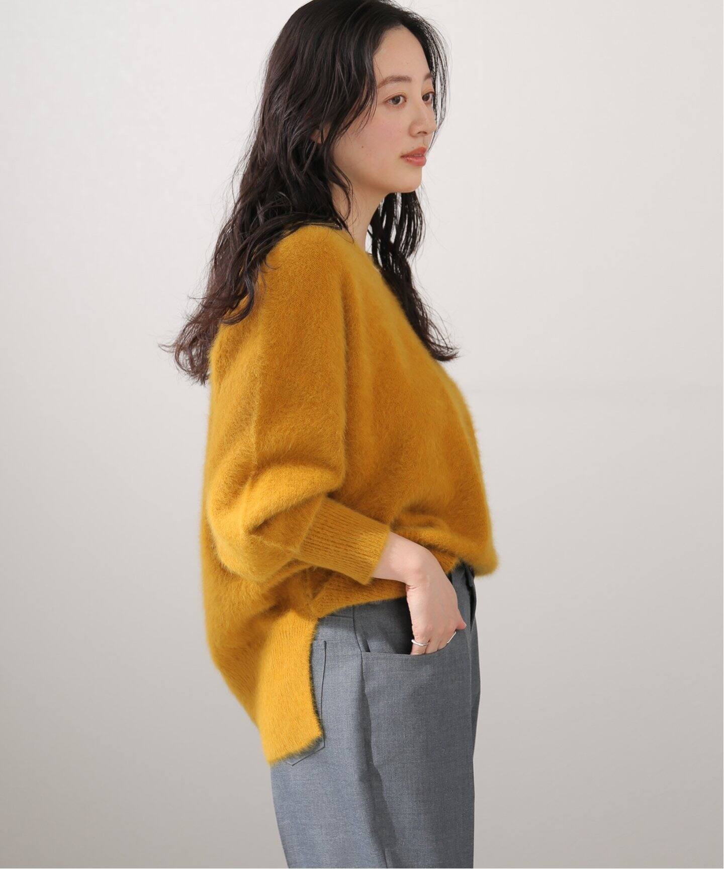 追加》FOX CASHMERE Vネックプルオーバー（ニット／セーター 