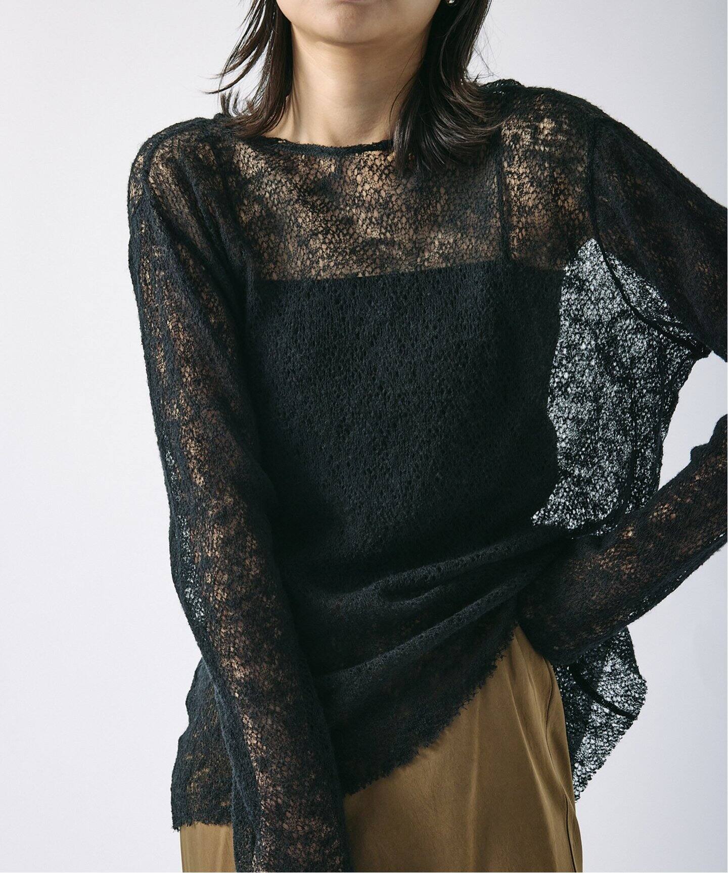 GABRIELA COLL GARMENTS】MERINO WOOL KNITTED TOP：ニット（ニット  