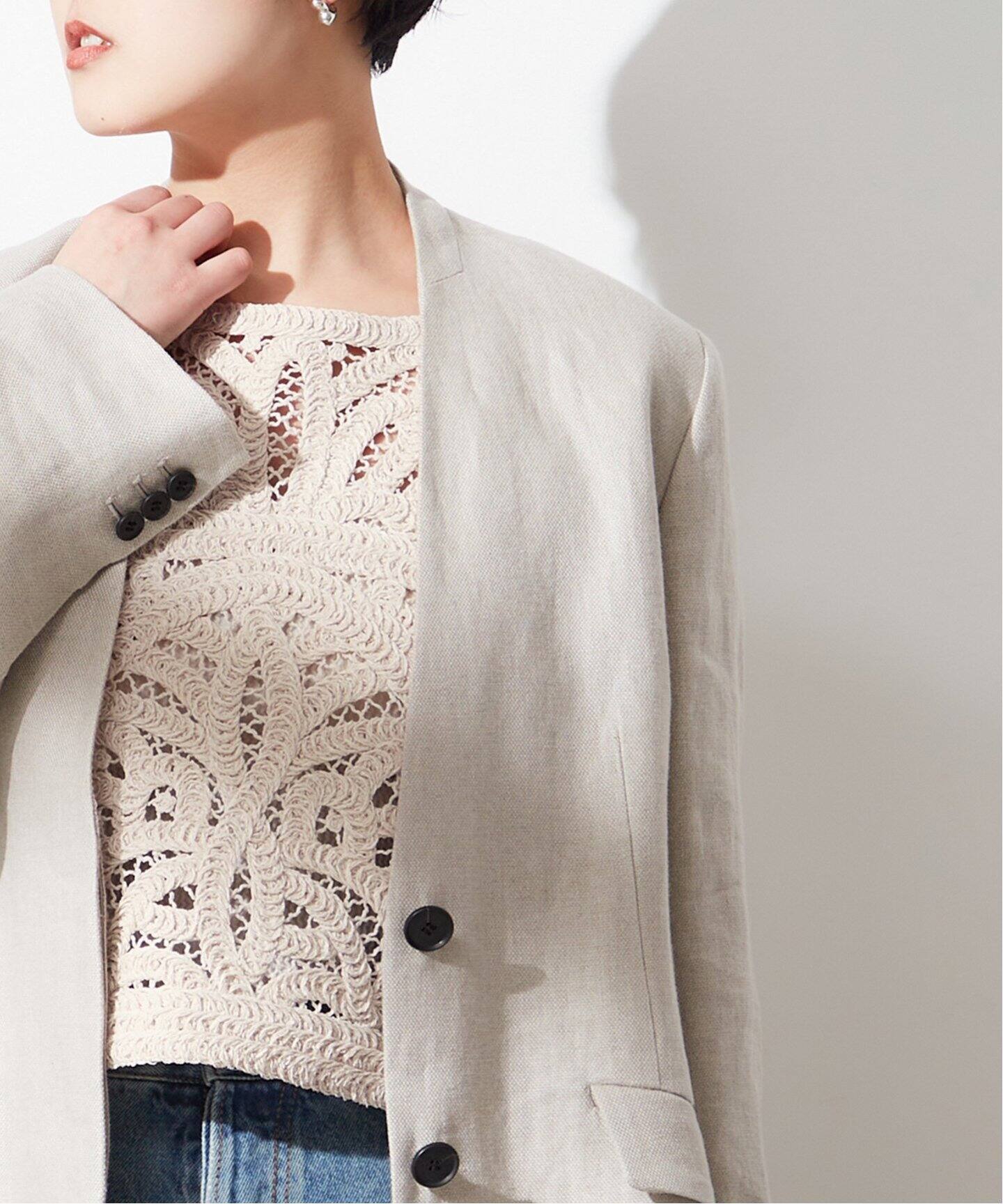 ADAWAS/アダワス】ADWS-308-20/CORD EMBROIDERY VEST：ベスト（ベスト 