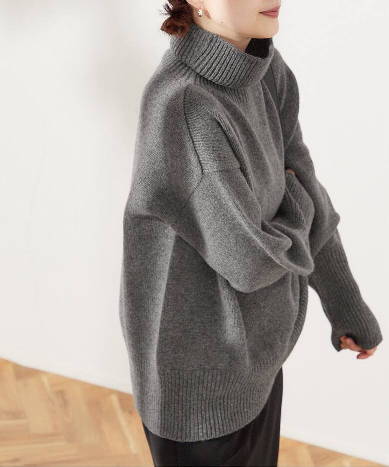 ISLAND TIDES/アイランドタイド】ラムズウールタートルネック（ニット  