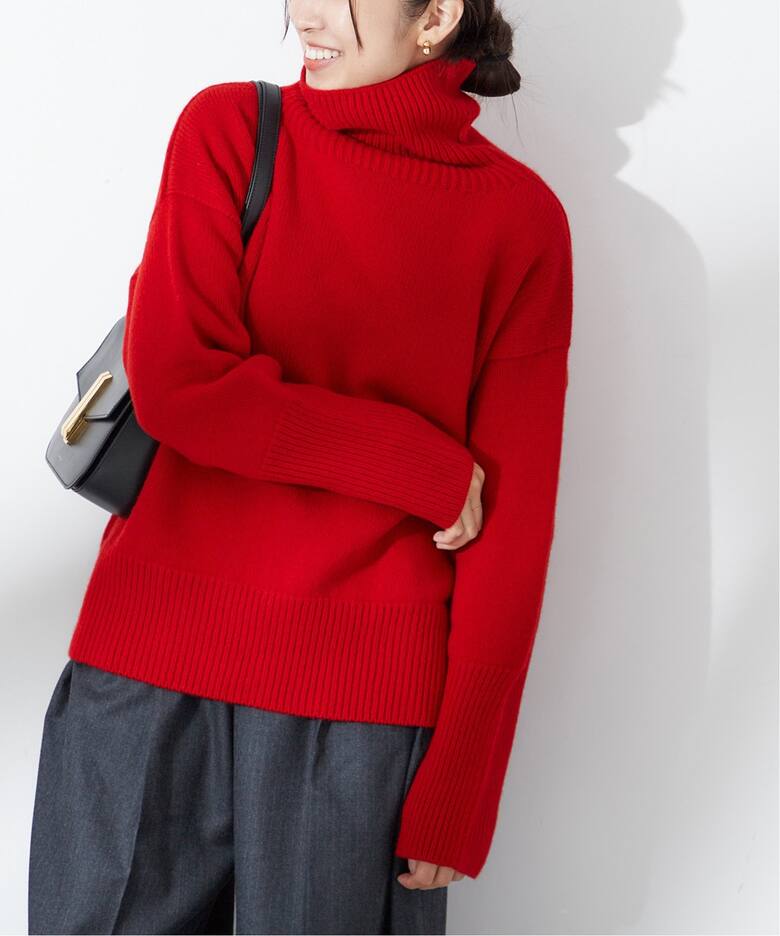 ISLAND TIDES/アイランドタイド】ラムズウールタートルネック（ニット  