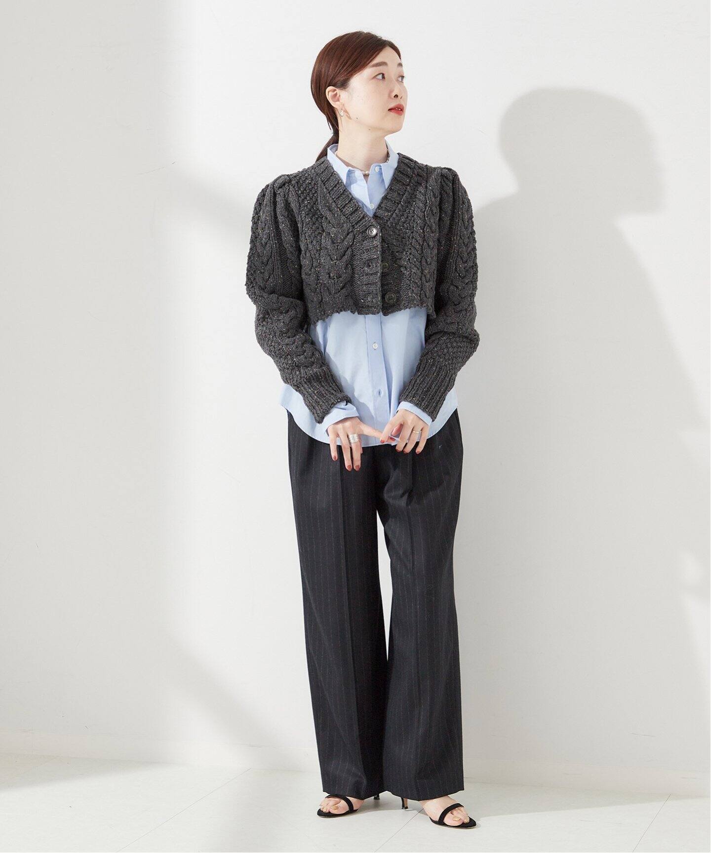 Uhr/ウーア】Cable Short Cardigan：カーディガン（カーディガン 