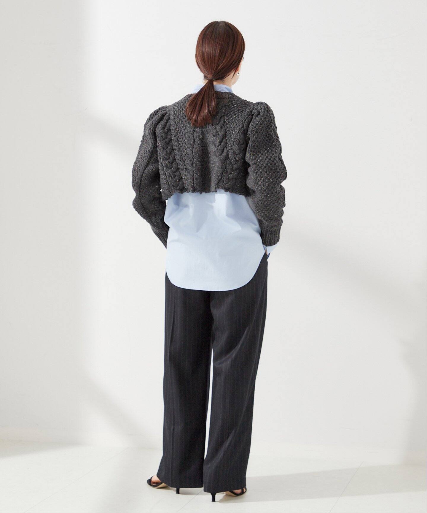 Uhr/ウーア】Cable Short Cardigan：カーディガン（カーディガン 