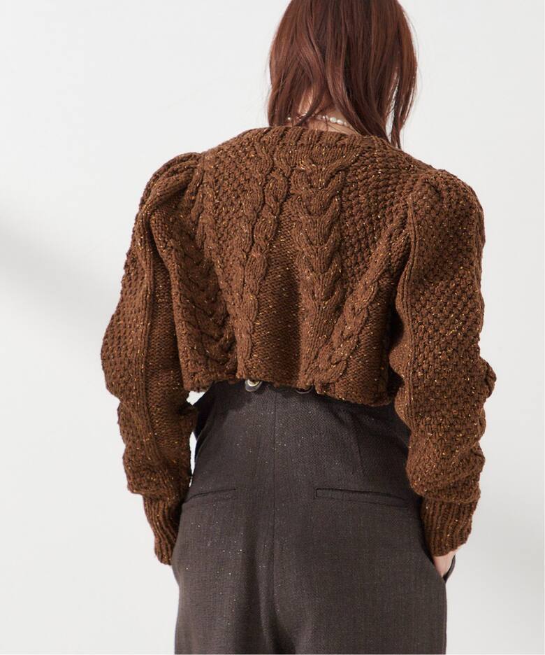 Uhr/ウーア】Cable Short Cardigan：カーディガン（カーディガン  