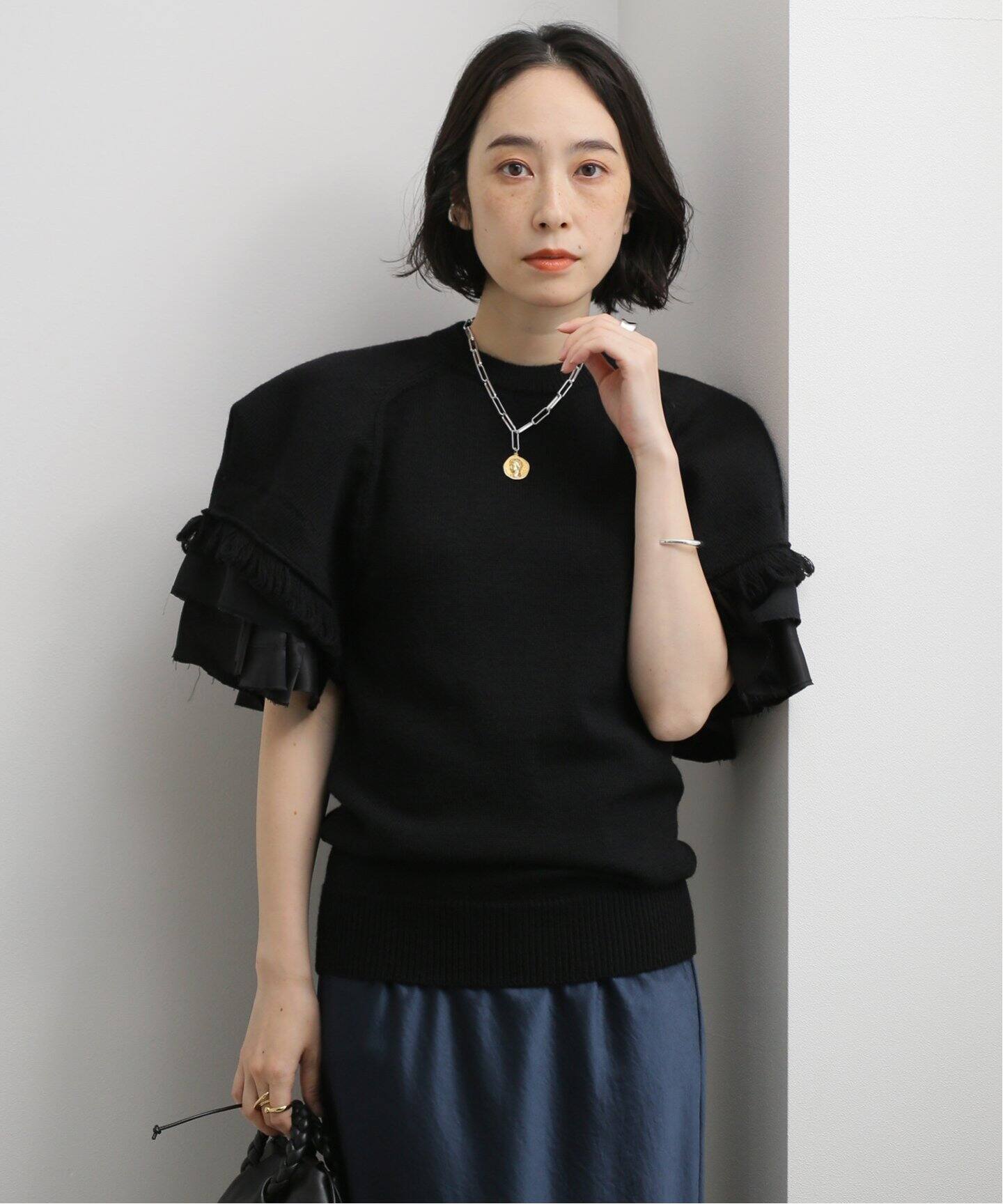 TOGA / トーガ】Melange knit S/S：ニット（ニット／セーター 