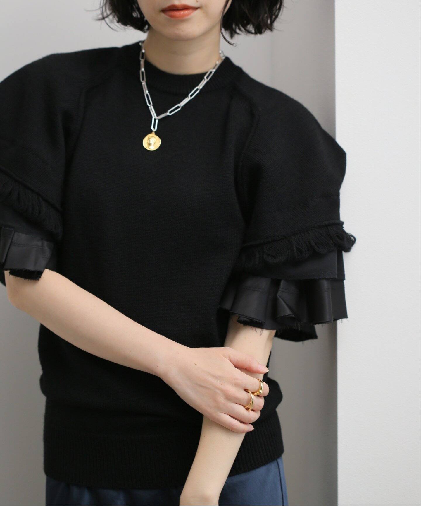 TOGA / トーガ】Melange knit S/S：ニット（ニット／セーター 