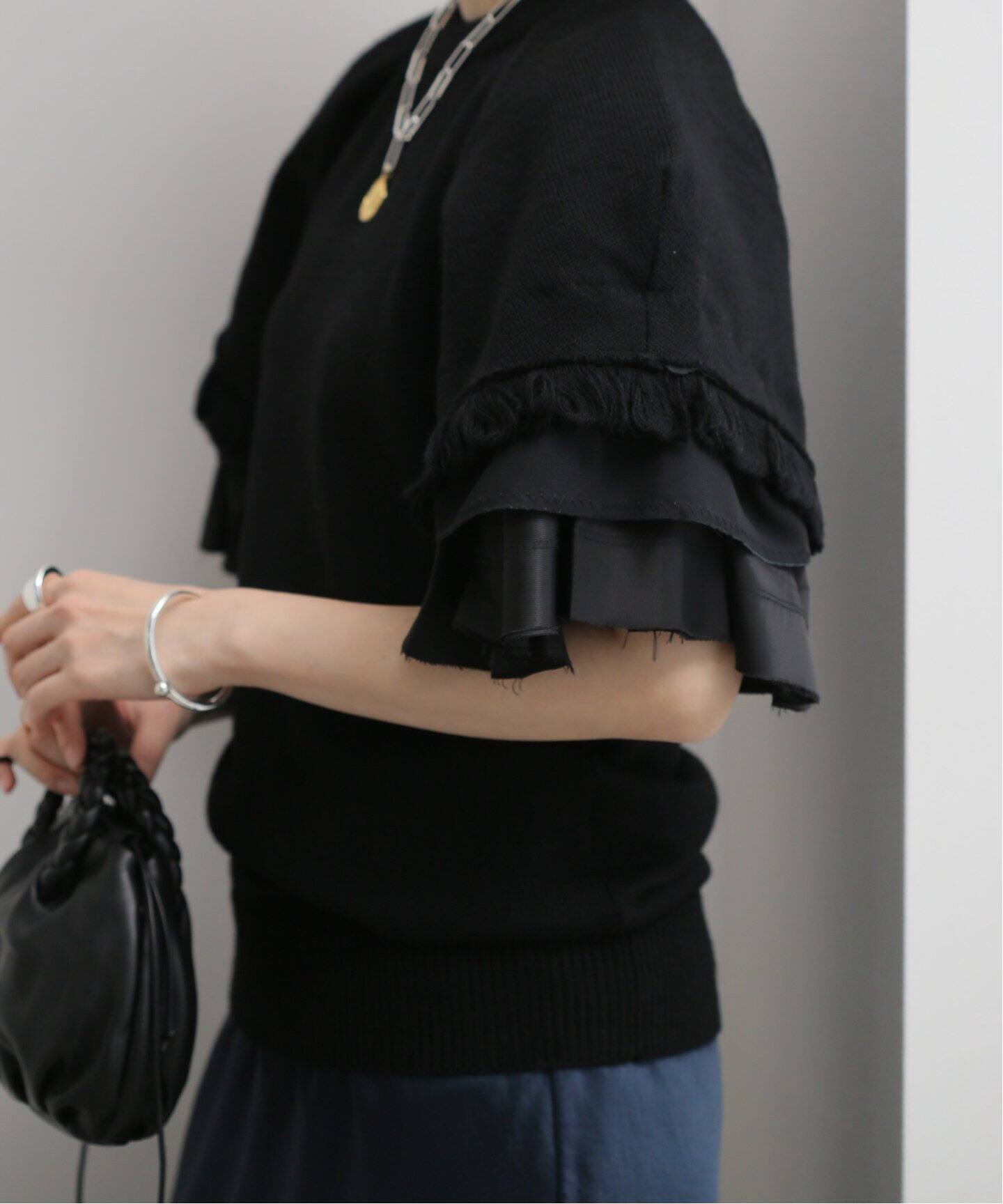 TOGA / トーガ】Melange knit S/S：ニット（ニット／セーター 