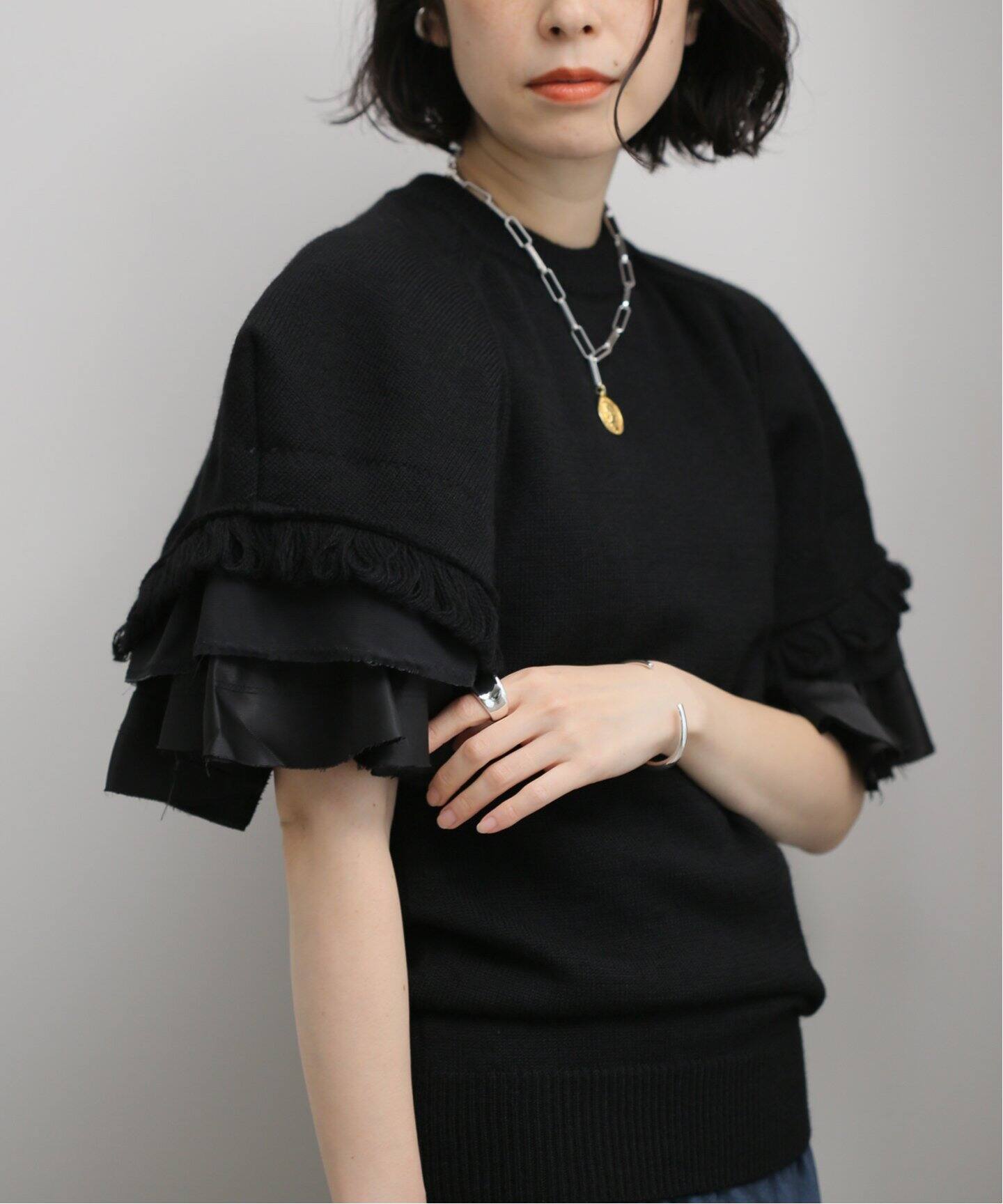 TOGA / トーガ】Melange knit S/S：ニット（ニット／セーター 