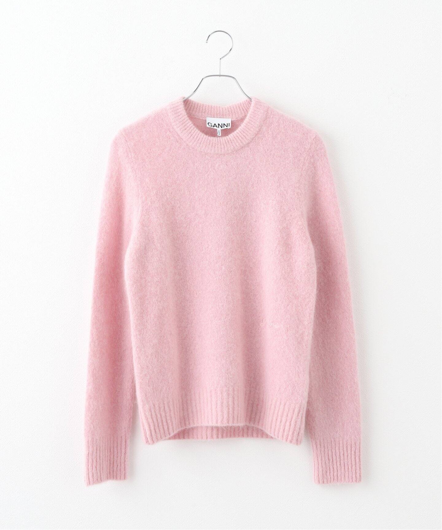 GANNI/ガニー】Brushed Alpaca O-neck：ニット（ニット／セーター  