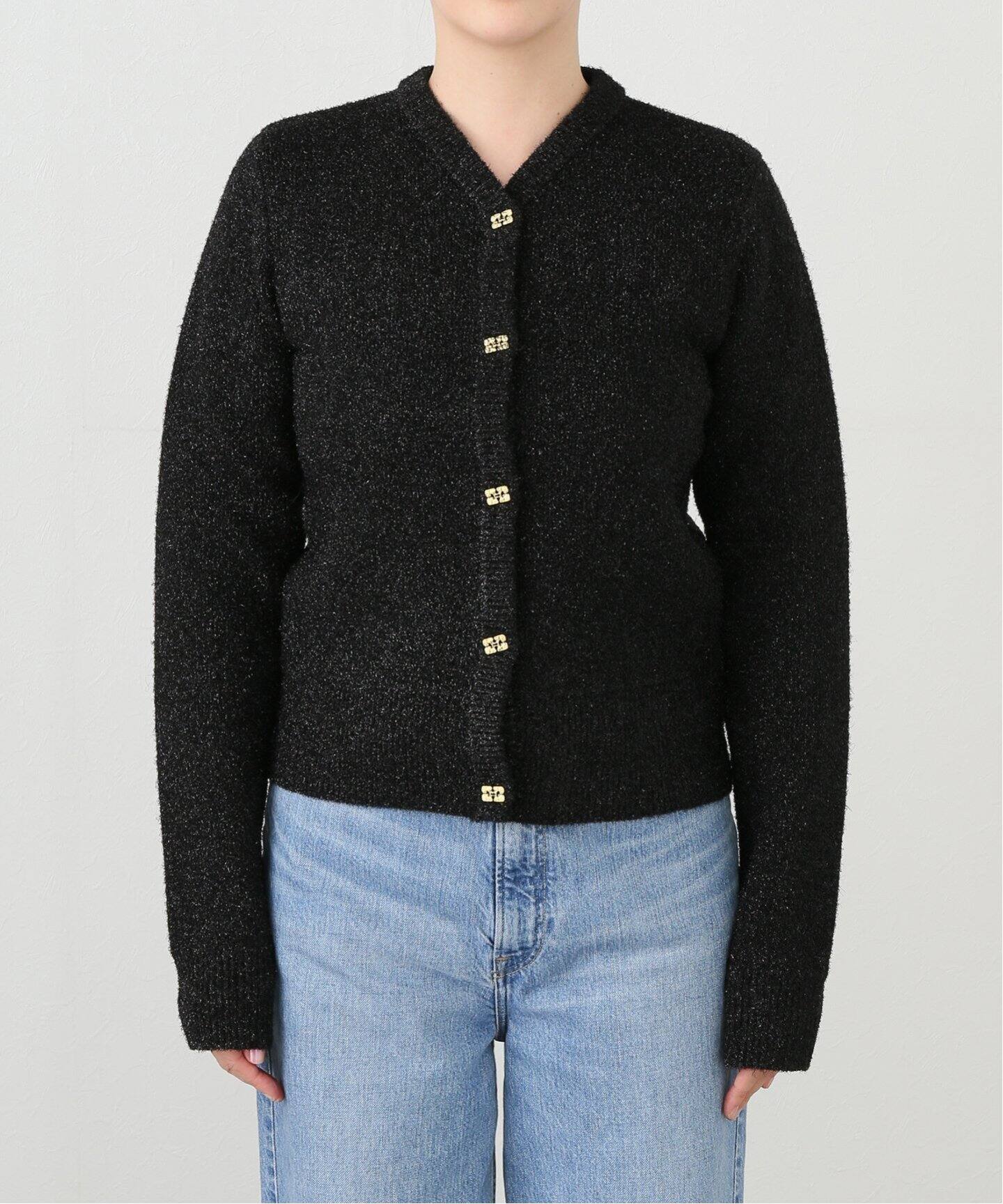 GANNI/ガニー】Sparkle Doubleface Cardigan：カーディガン 