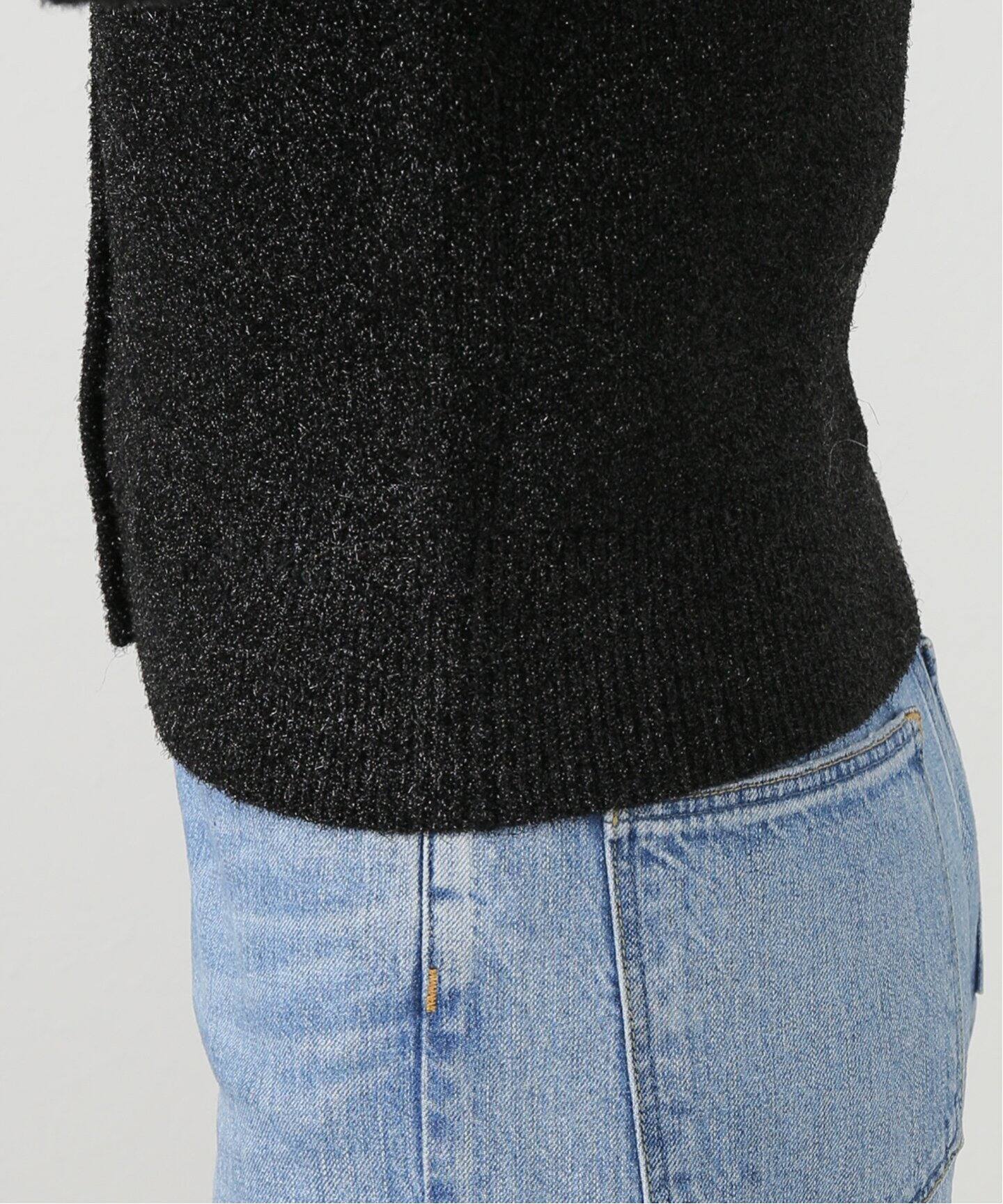Ganni ガニー ポプリン カーディガン ブラック GANNI/ガニー】Sparkle Doubleface Cardigan：カーディガン