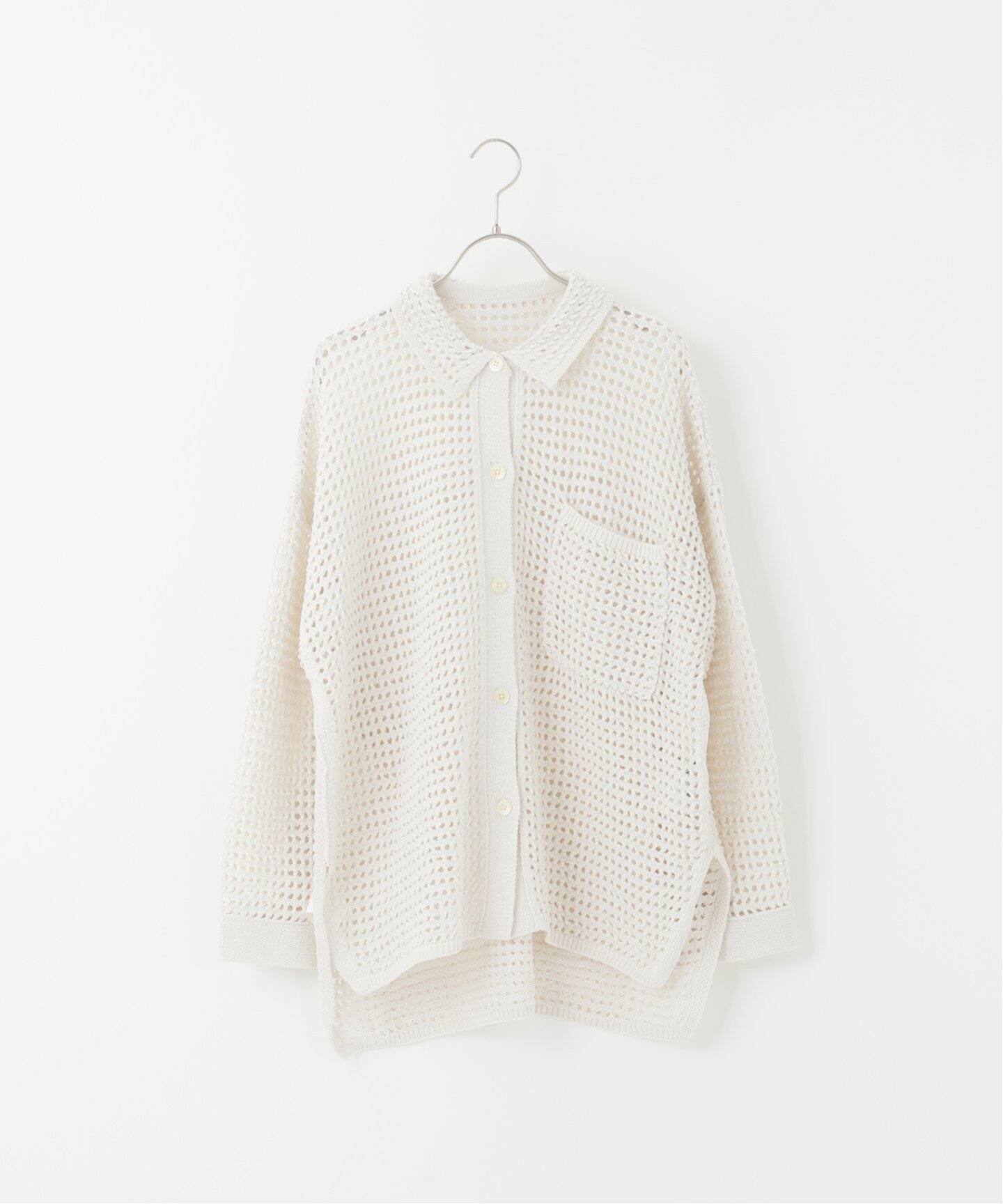 ペーパーヤーン メッシュシャツ（ニット／セーター）｜JOURNAL  