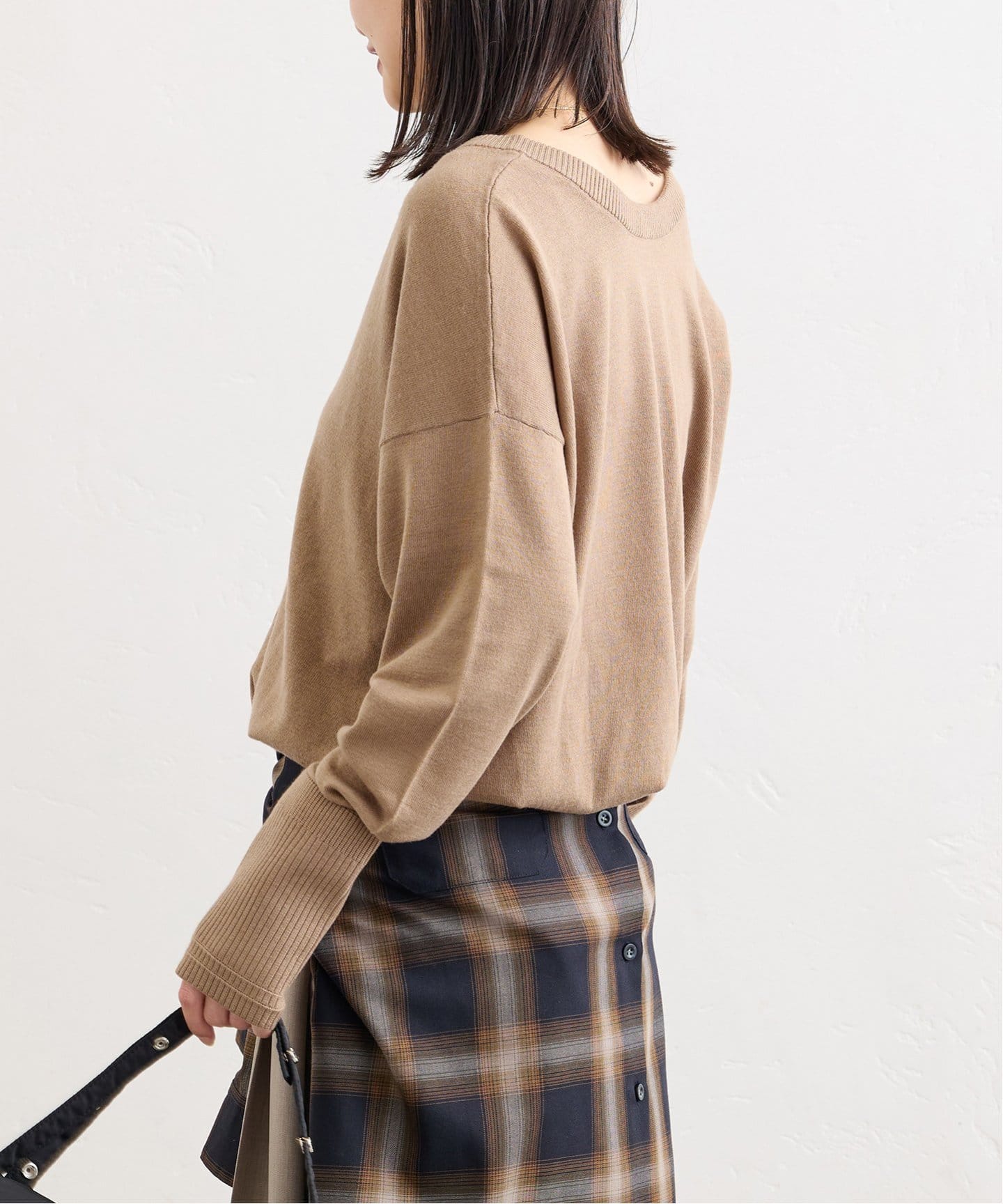 WEB限定追加2》ウォッシャブル2WAYヘンリープルオーバー（ニット