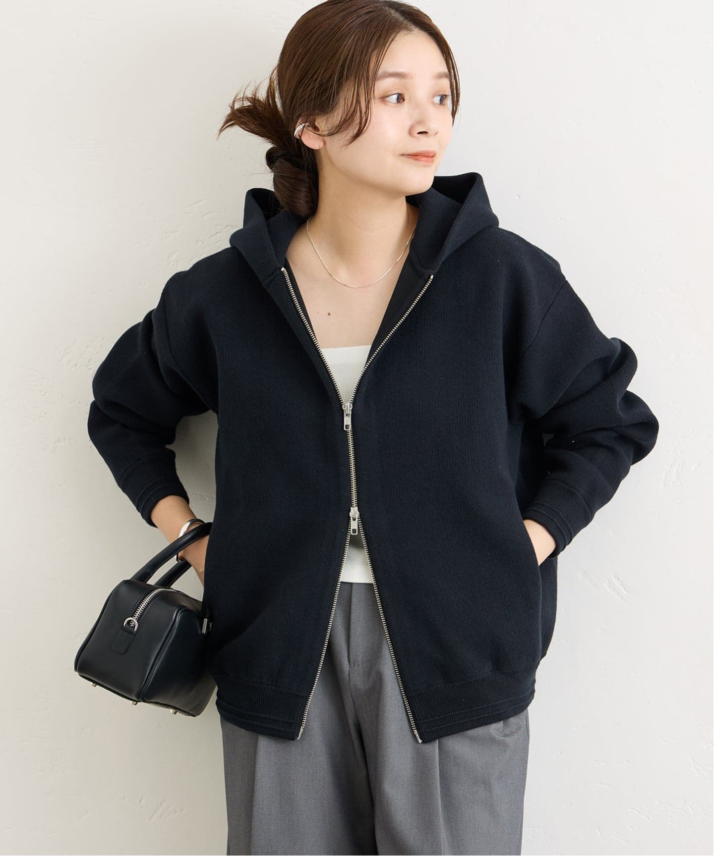 【2024AW】JOURNAL STANDARD ダブルニットフーディ パーカー 追加2》ダブルニットフーディ（カーディガン）｜JOURNAL STANDARD