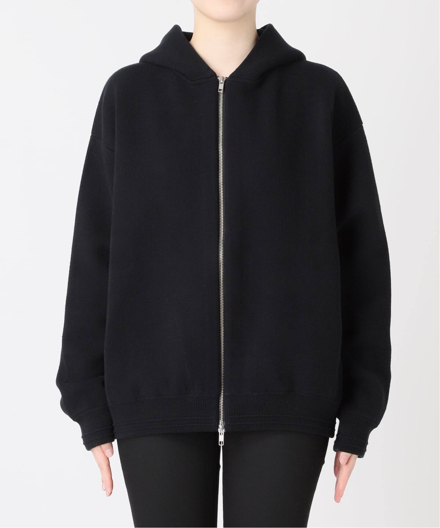 ジャーナルスタンダード　ダブルニットフーディー　ブラック　38 【新品】 追加2》ダブルニットフーディ（カーディガン）｜JOURNAL STANDARD