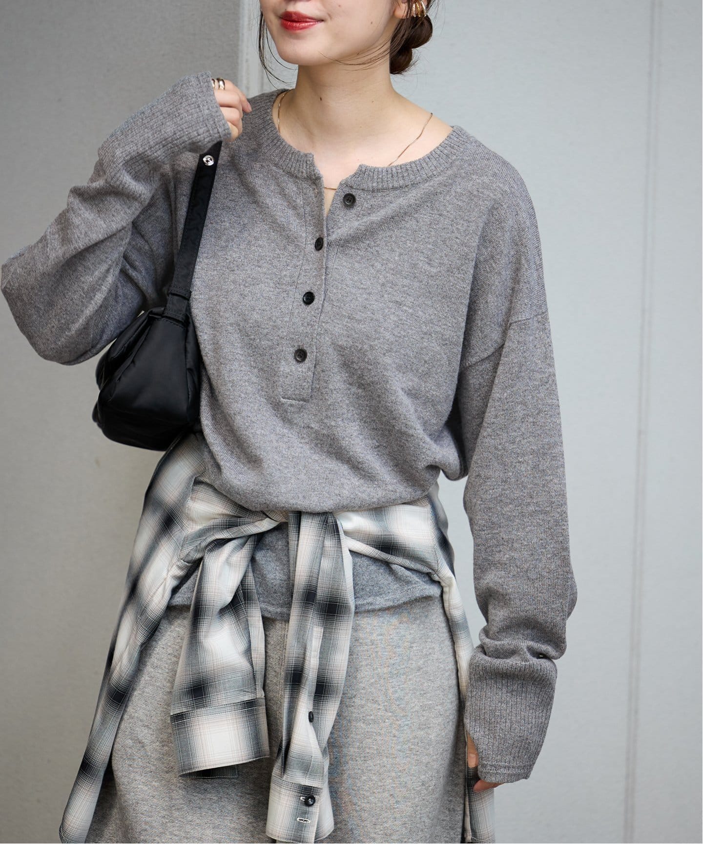 ウールカシミヤ2WAYヘンリー（ニット／セーター）｜JOURNAL STANDARD