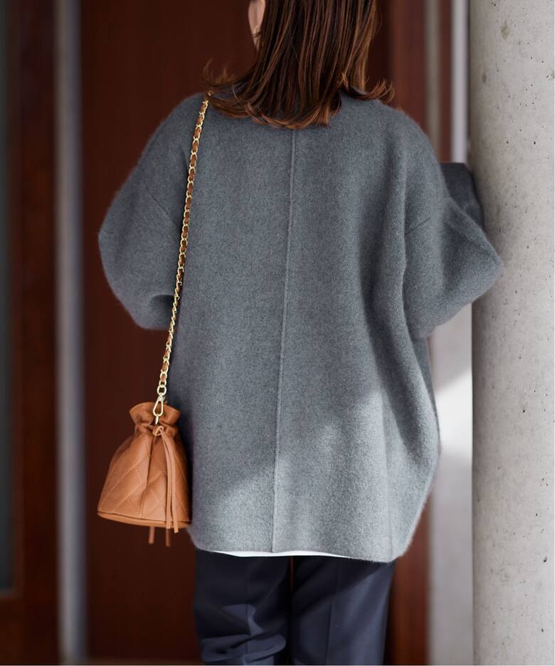 追加》ダブルフェイスコクーンカーディガン（カーディガン）｜JOURNAL  