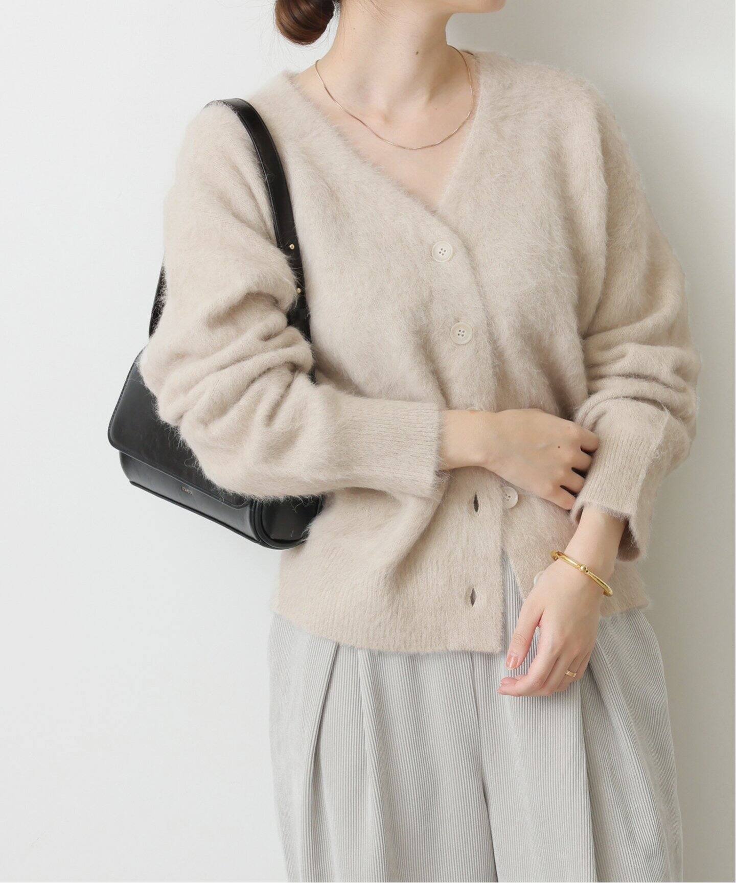 アルパカミックスファーVカーディガン（カーディガン）｜JOURNAL  