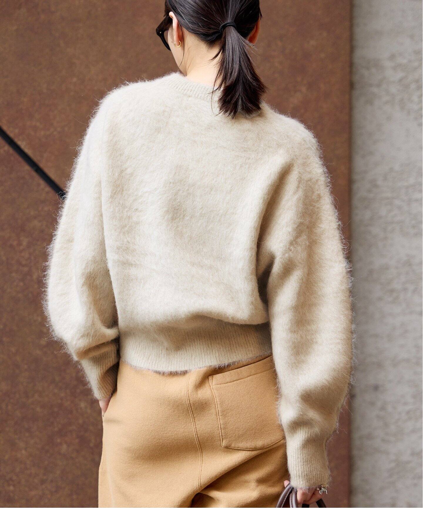 ジャーナルスタンダードアルパカミックスファークルーネックプルオーバー 